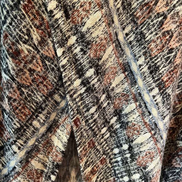 Camille And Co. Soft Tunic Wrap Poncho Top Marbled Multicolor Sz M - Picture 7 of 8